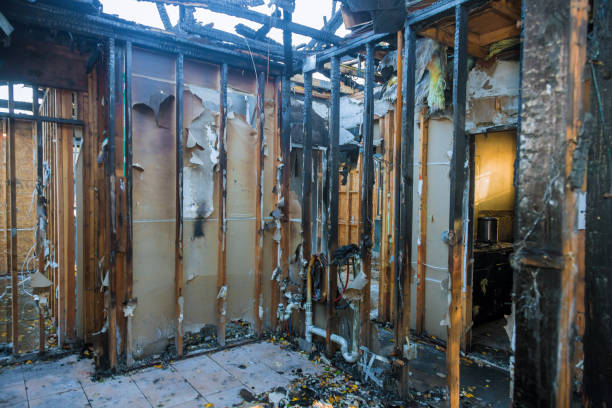 Professional Fire Damage Removal technician working in Marmora, NJ